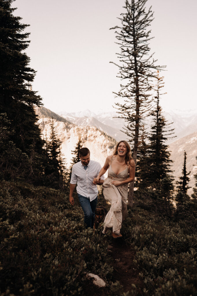 couple engagement session in Washington