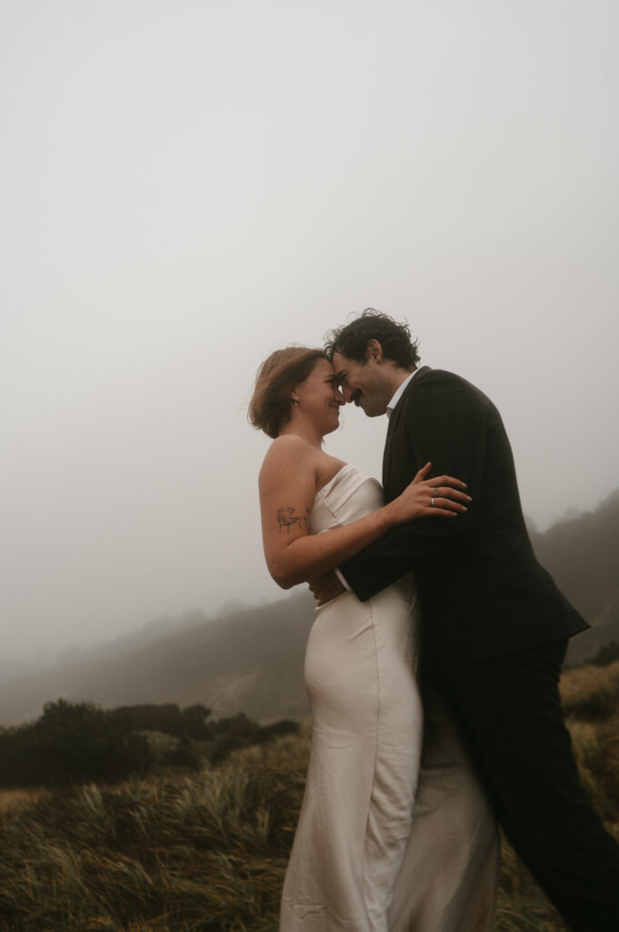 cape kiwanda winter elopement