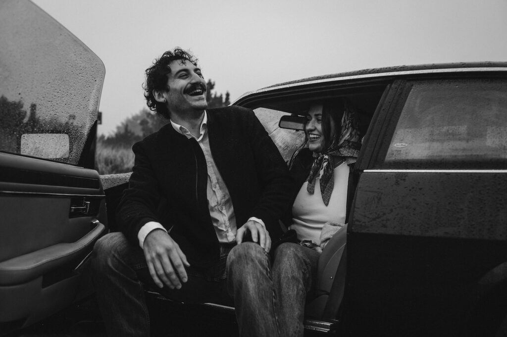 vintage oregon coast couples session