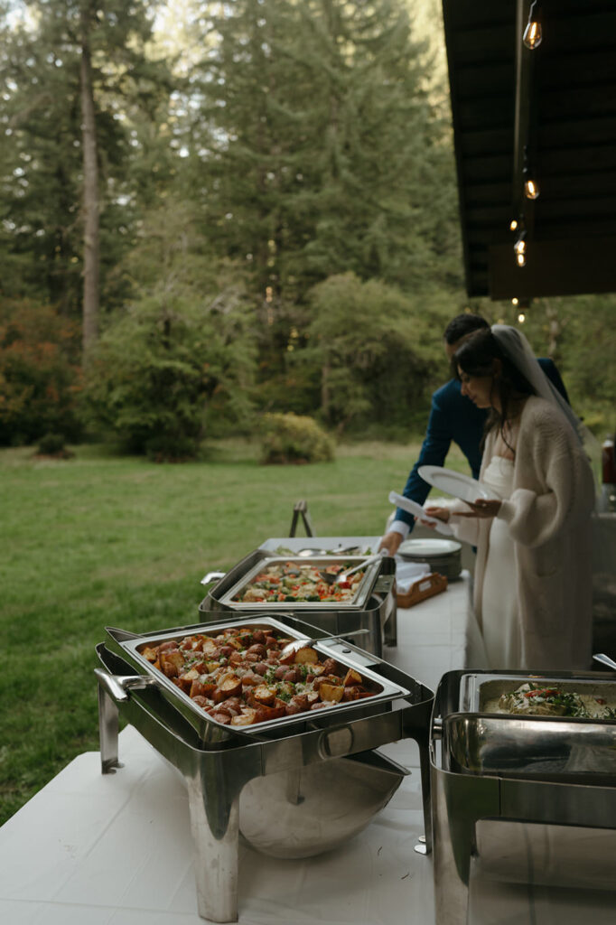 silver falls state park wedding reception