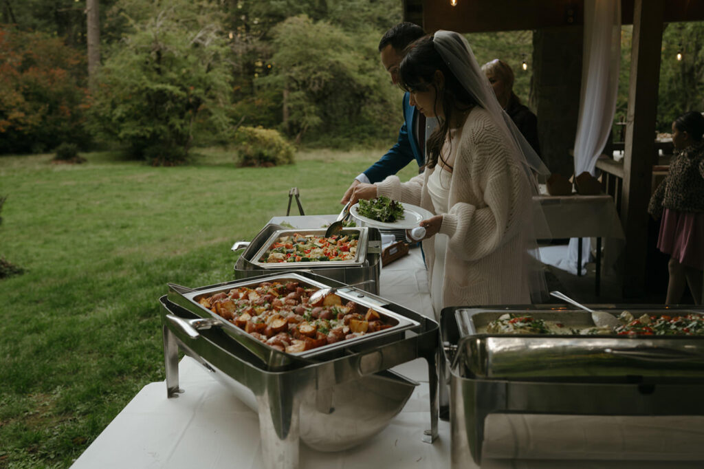 silver falls state park wedding reception