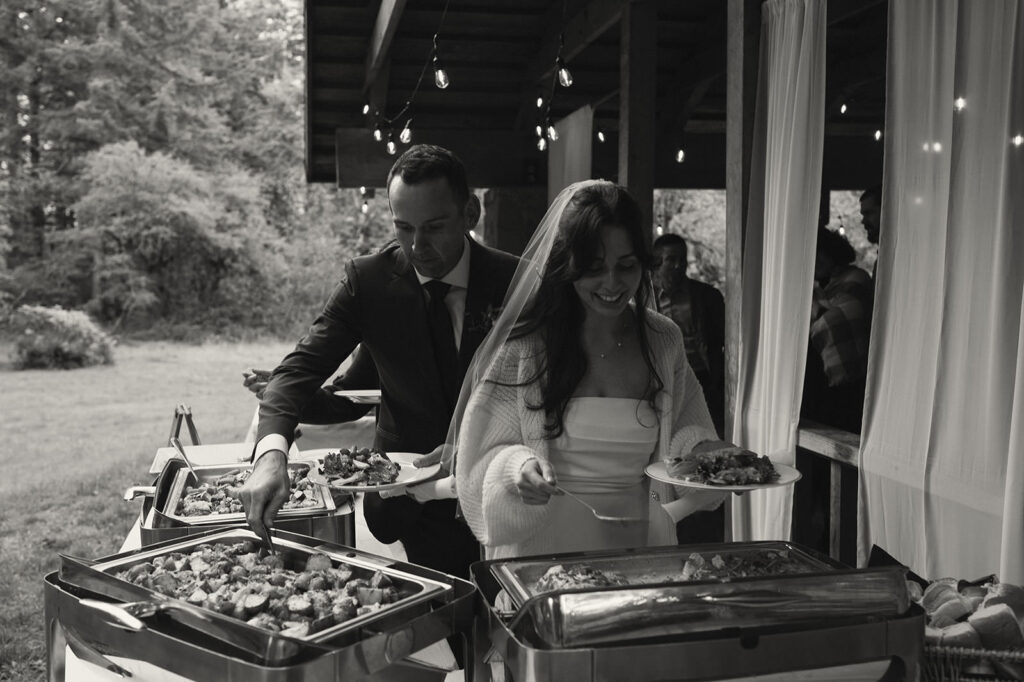 silver falls state park wedding reception