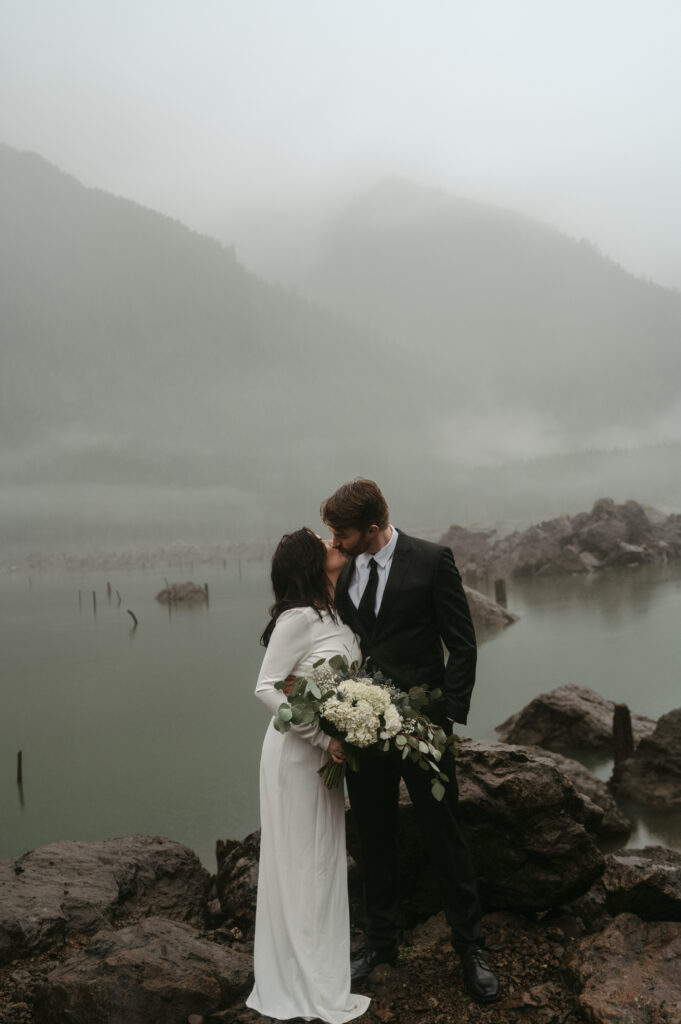 Lake Cushman elopement, olympic national park