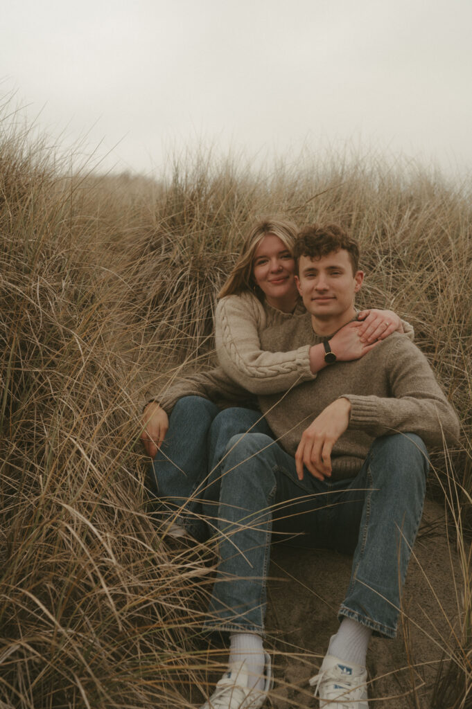 oregon coast engagement session