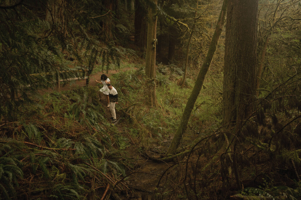 Hoyt Arboretum, Portland Engagement Photos