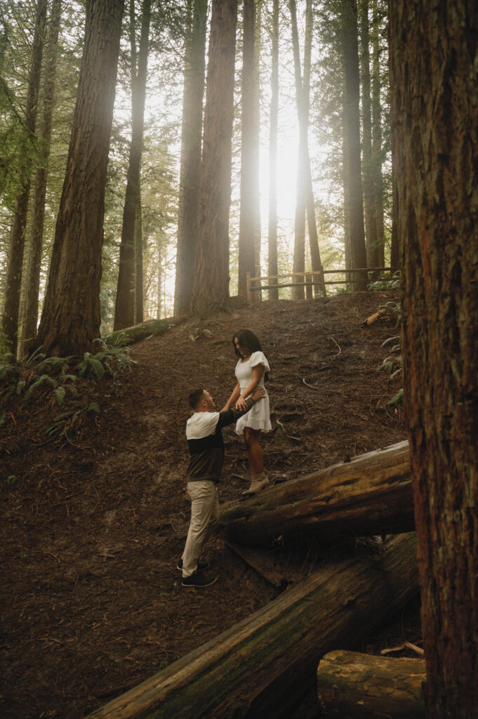 Hoyt Arboretum, Portland Engagement Photos