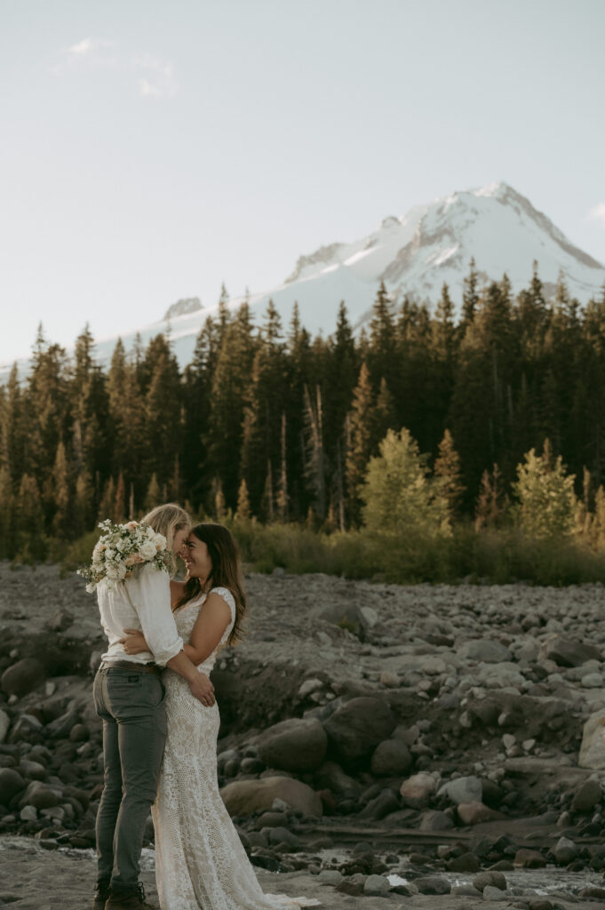 summer mountain elopement