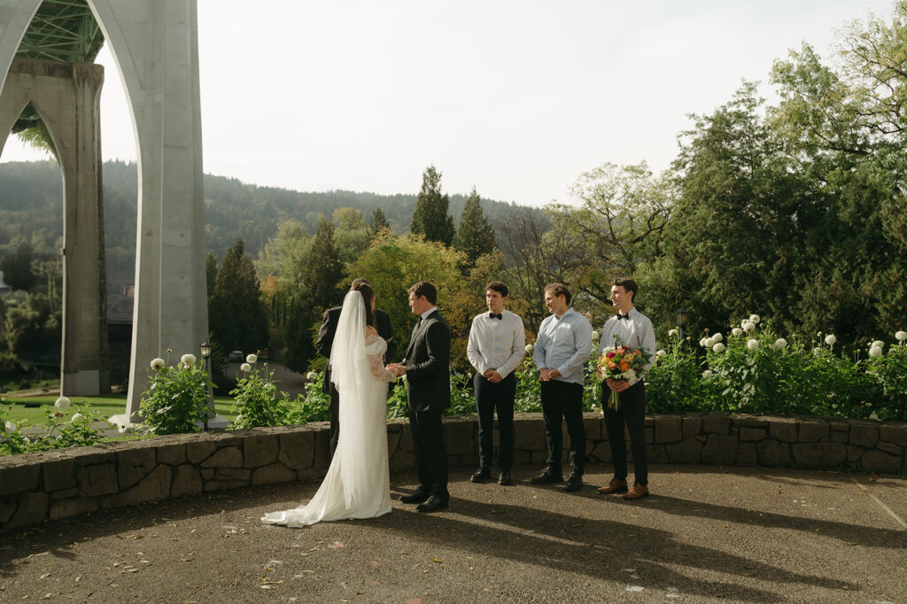 Portland elopement ceremony 