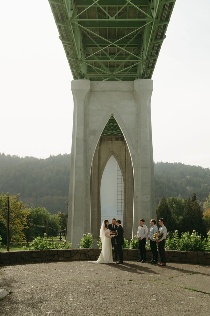 Portland elopement ceremony 