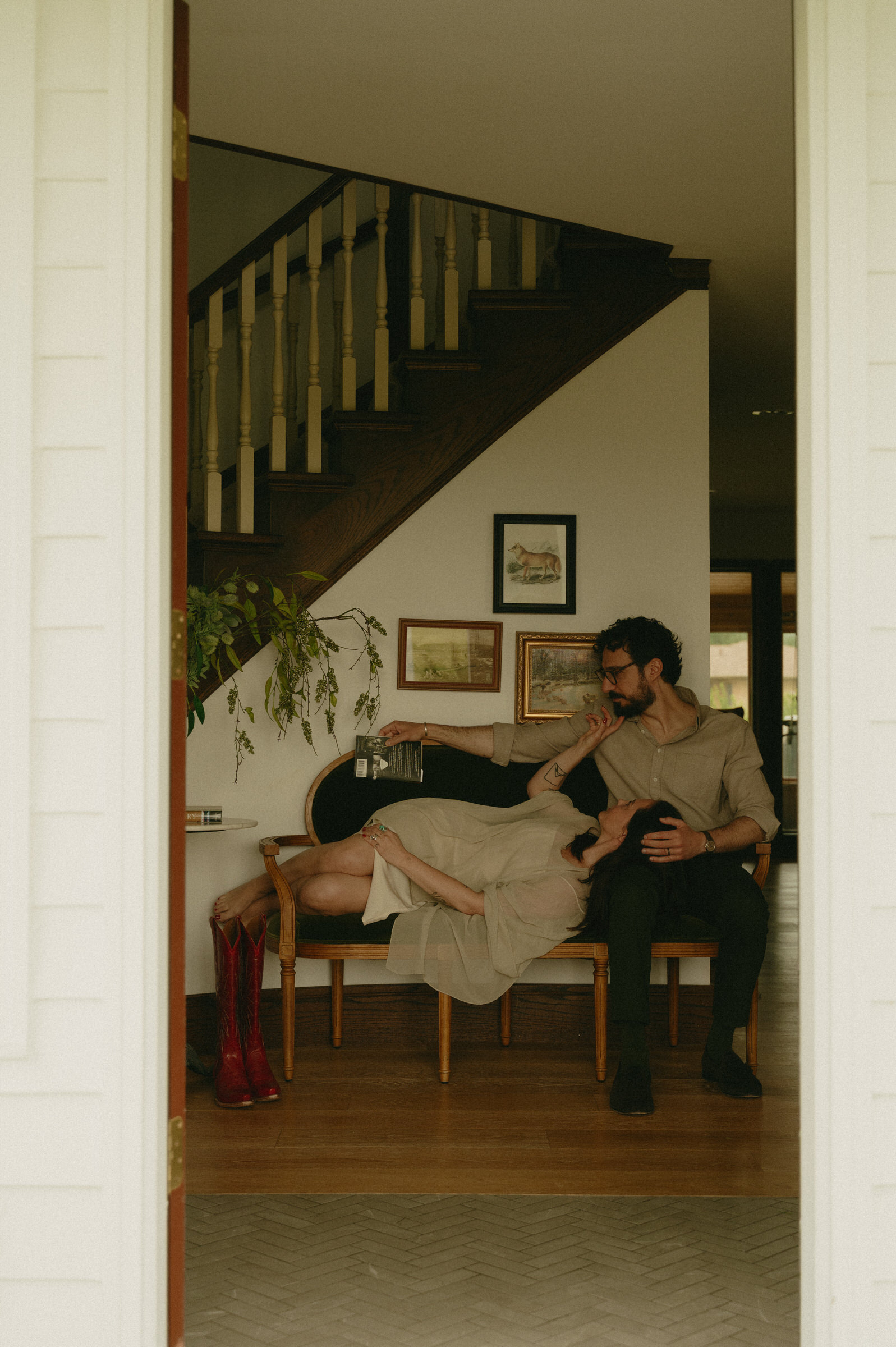 getting ready for bozeman montana elopement vow renewal