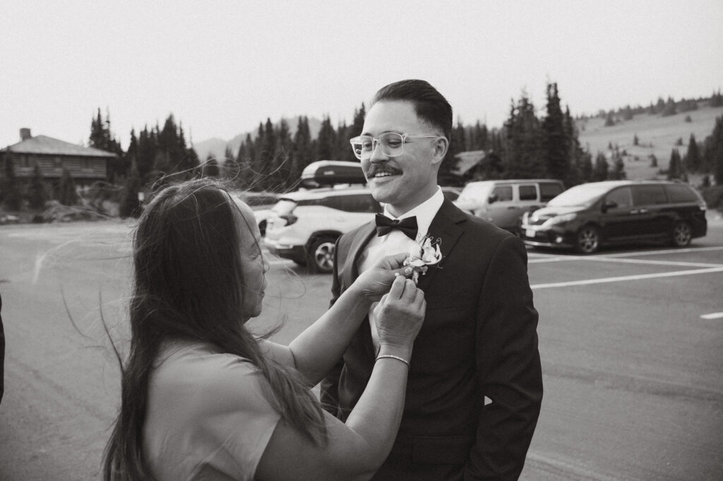 mt rainier wedding ceremony