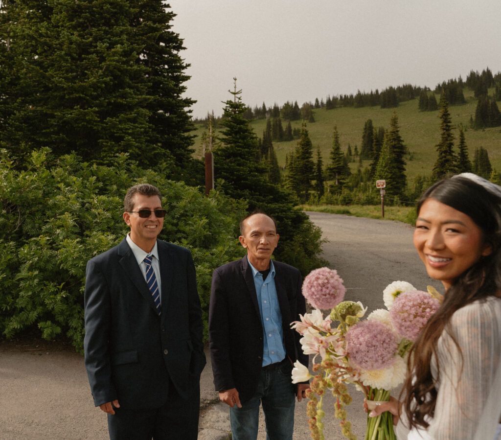 mt rainier wedding ceremony