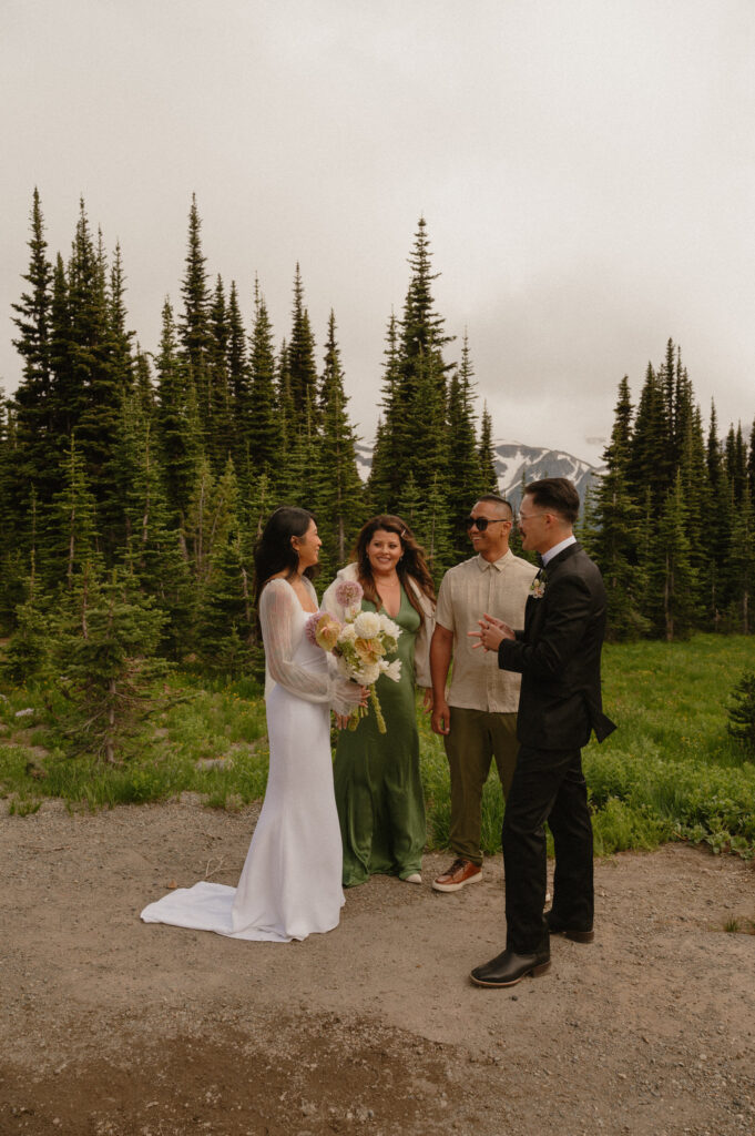 mt rainier wedding ceremony