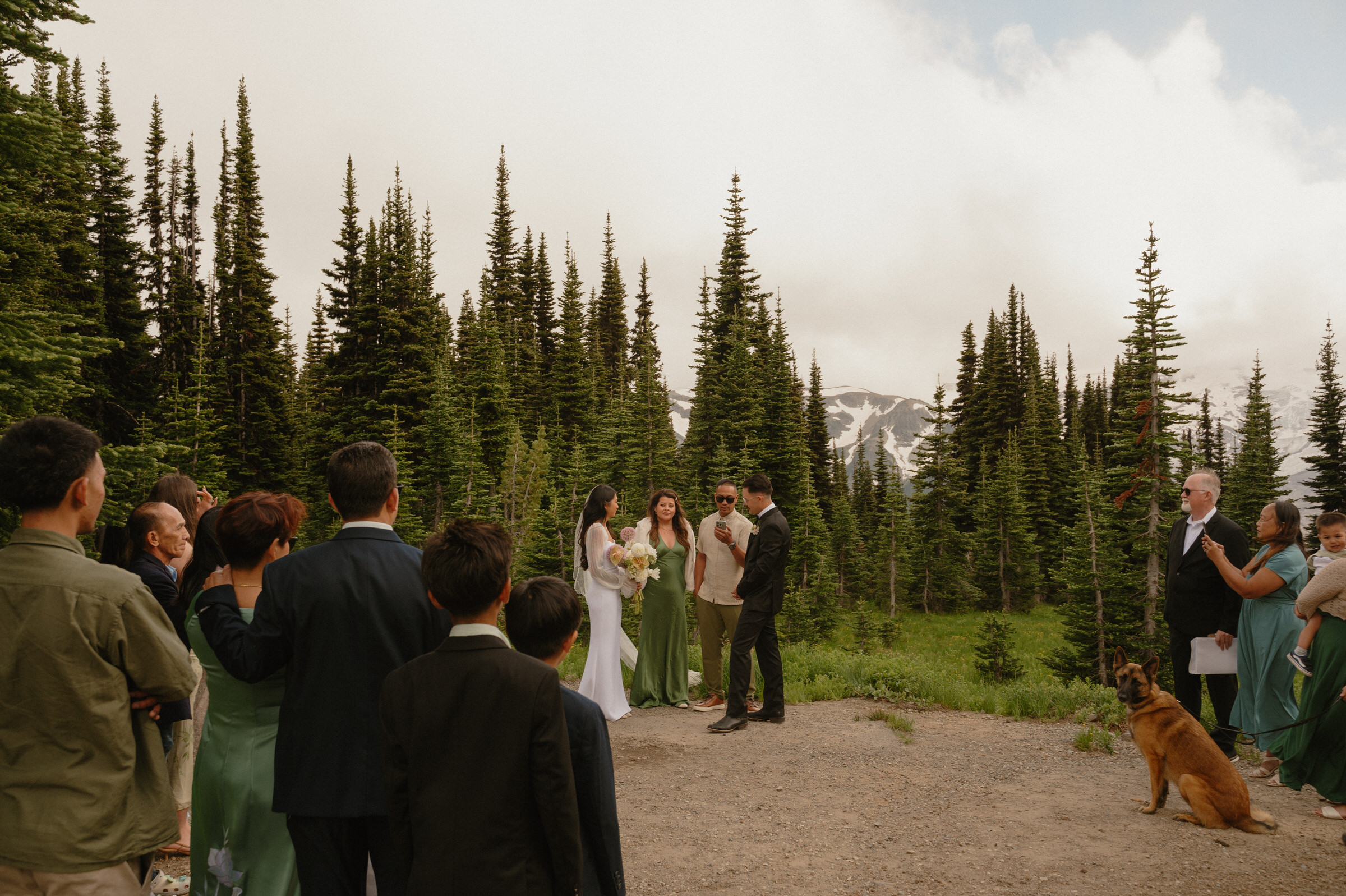 mt rainier wedding ceremony