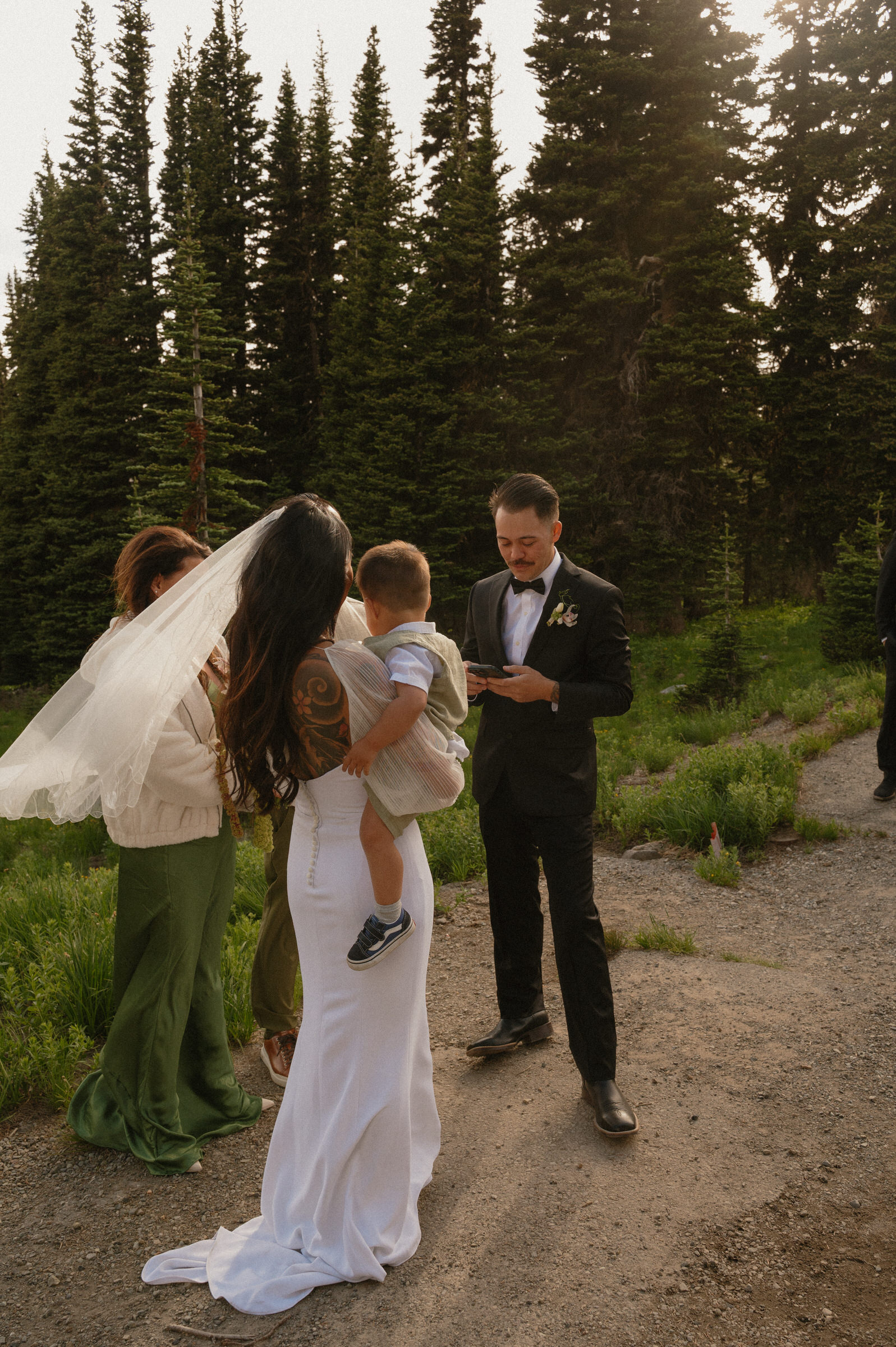 mt rainier wedding ceremony