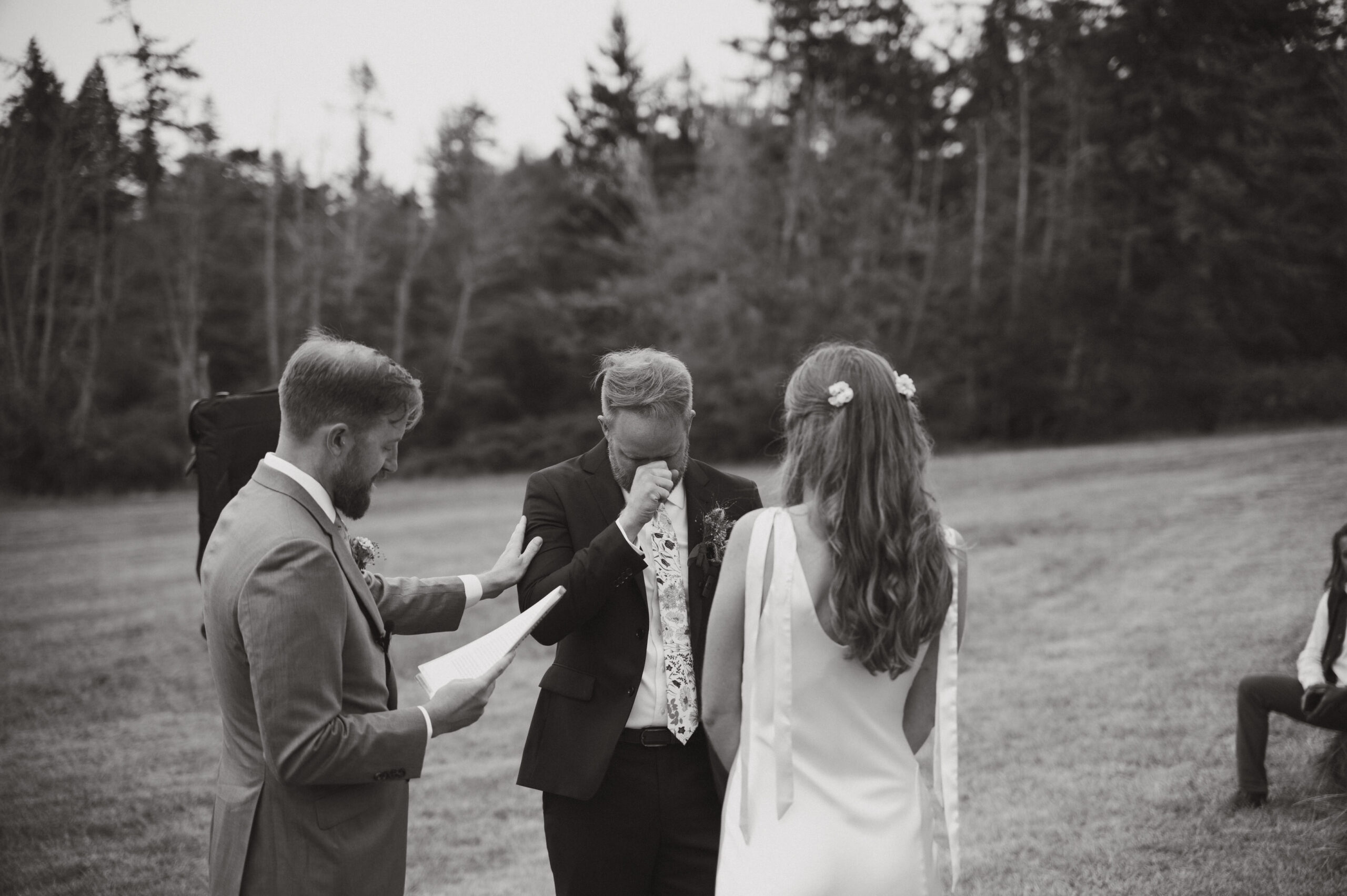 A backyard san juan islands wedding