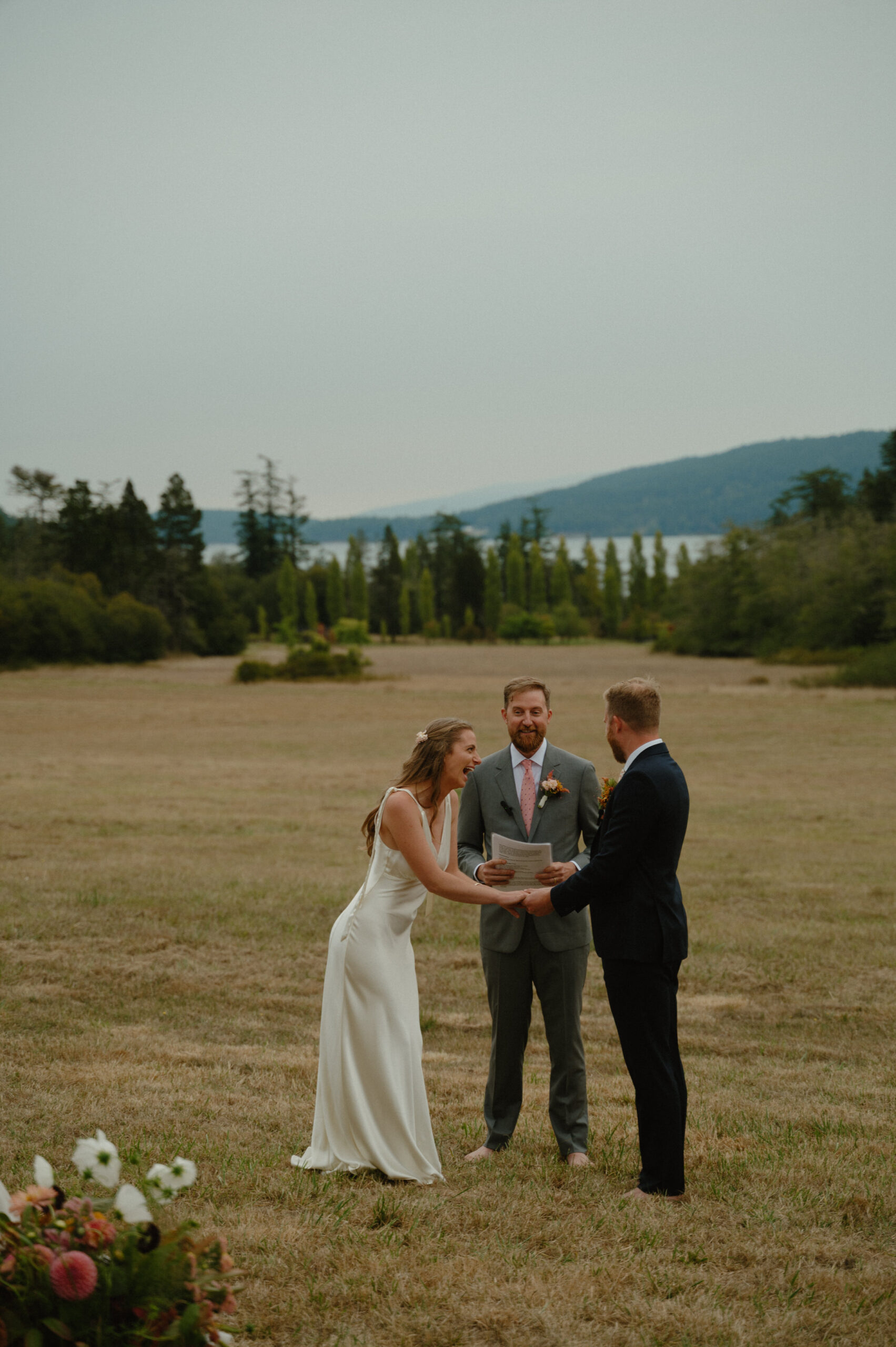 A backyard san juan islands wedding