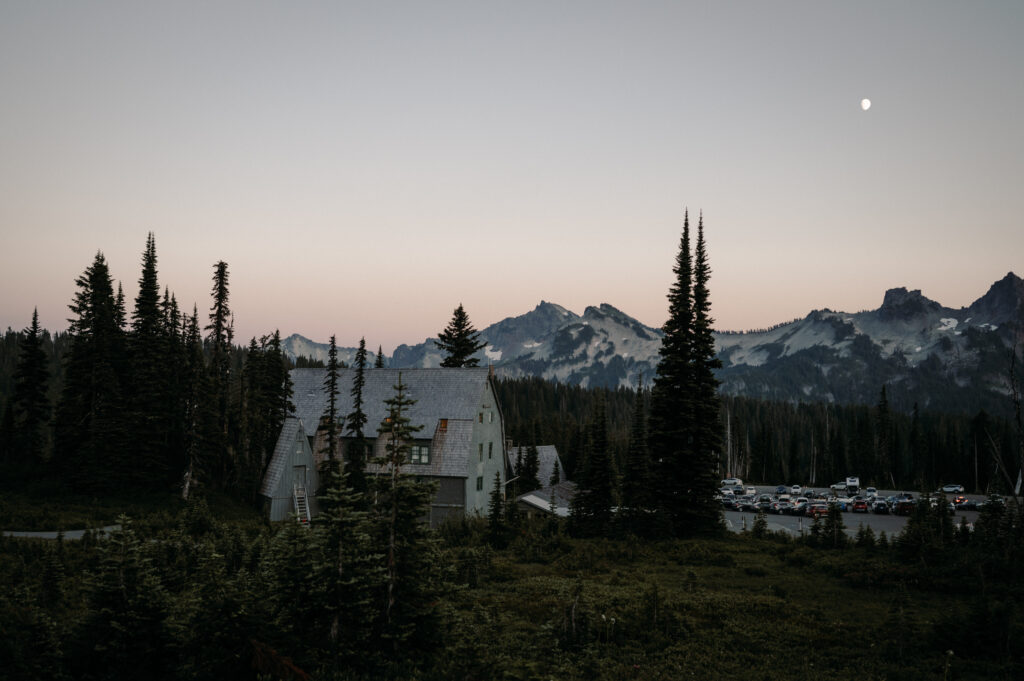 View of Paradise Inn at Mount Rainier National Park